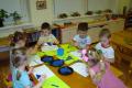 Application classes in the middle group of kindergarten on the topic “Home”
